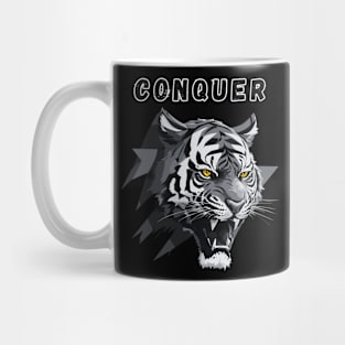 Tiger motivational quote gym Mug